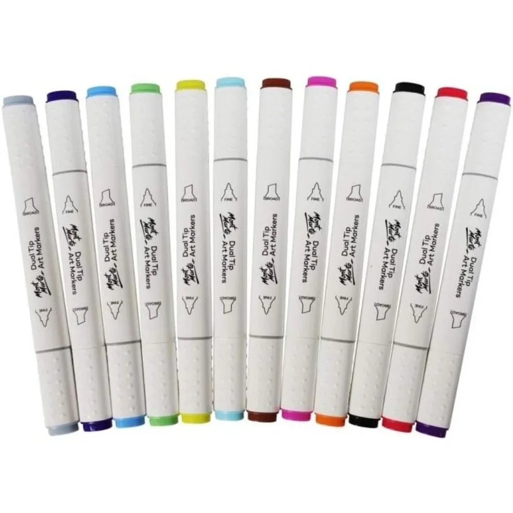 Dual Tip Art Markers Premium (12pc) NEW set